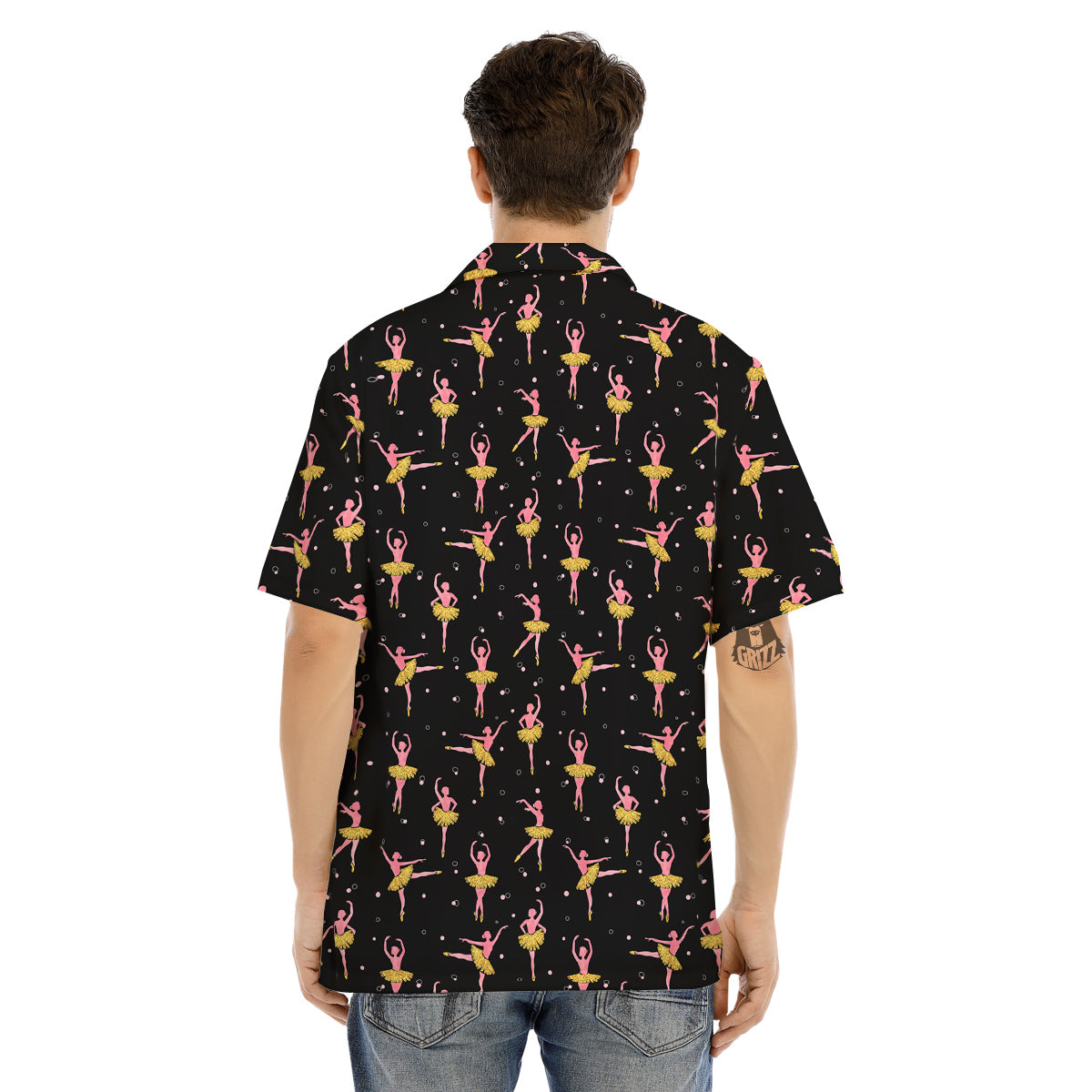 Ballet Dancing Print Pattern Men's Hawaiian Shirt-grizzshop