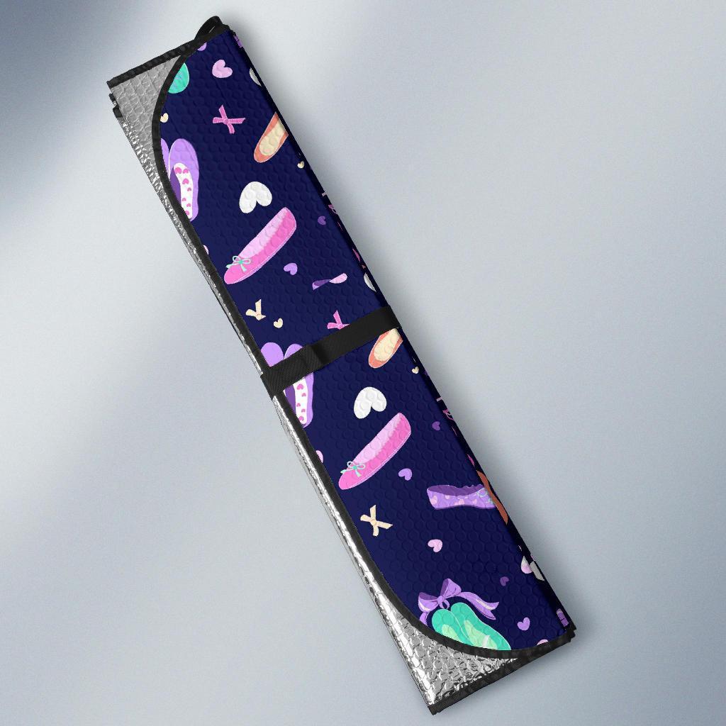 Ballet Pattern Print Car Sun Shade-grizzshop