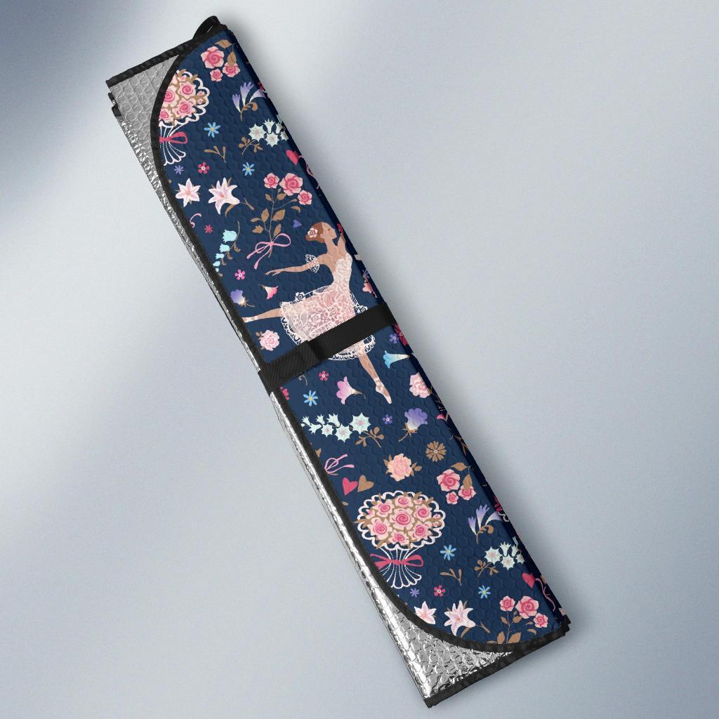 Ballet Print Pattern Car Sun Shade-grizzshop