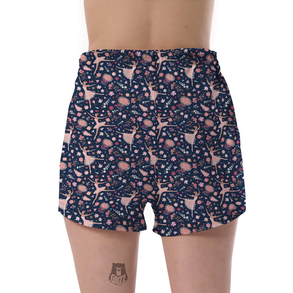 Ballet Print Pattern Women's Shorts-grizzshop