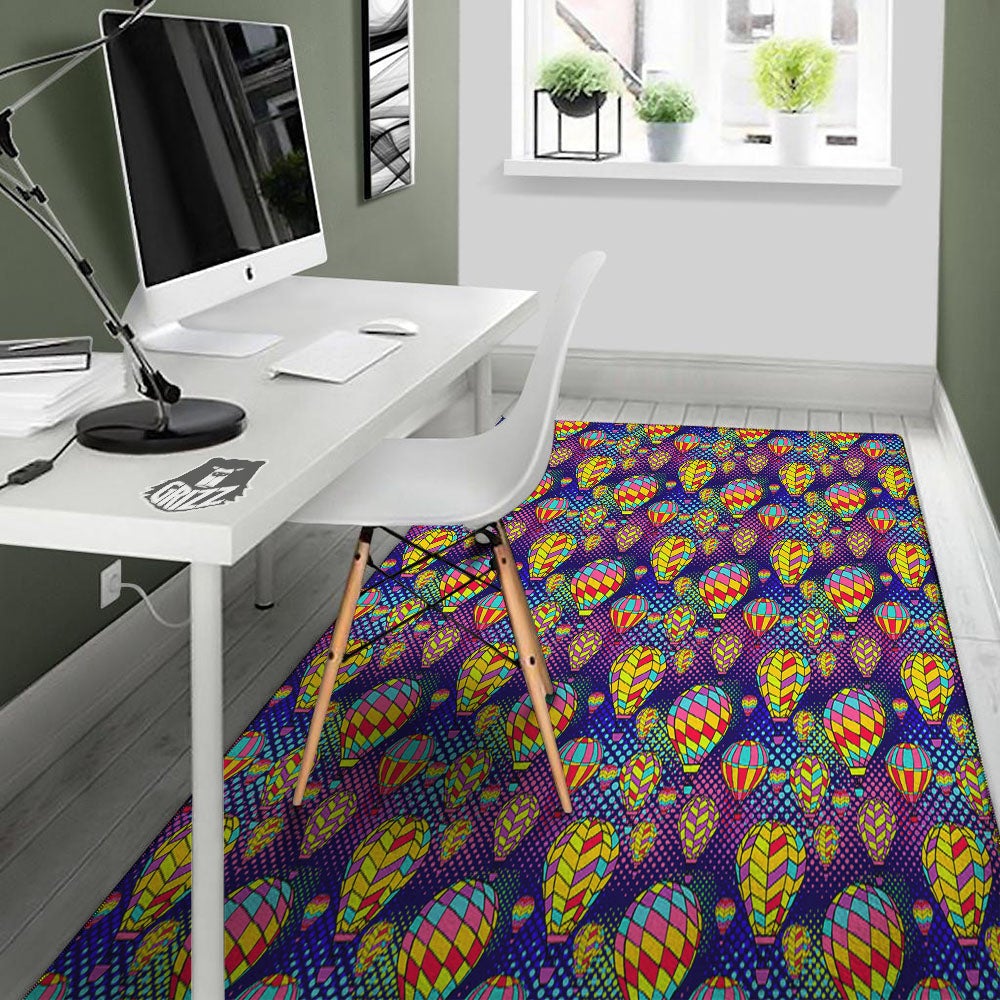 Balloon Air Retro Print Pattern Floor Mat-grizzshop