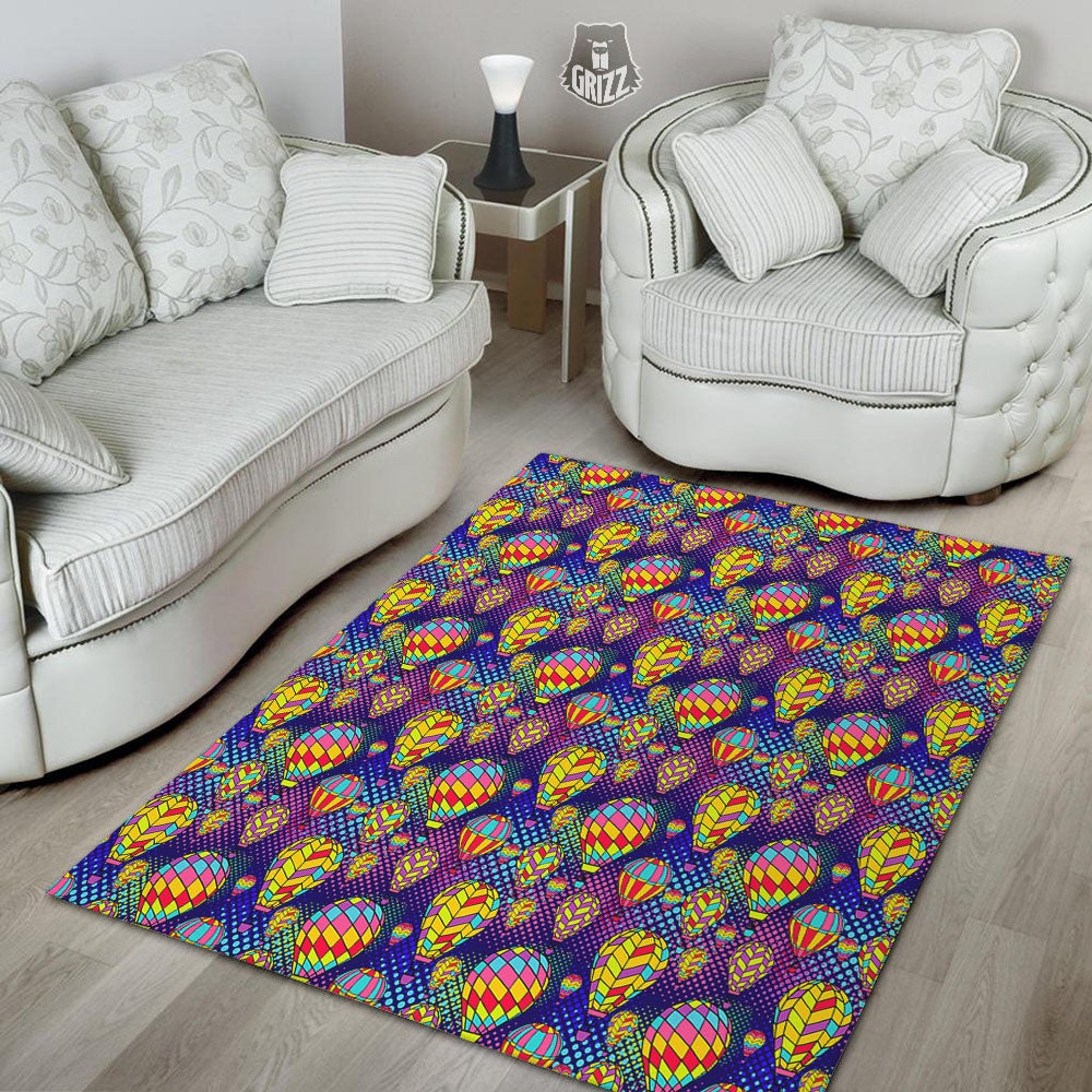 Balloon Air Retro Print Pattern Floor Mat-grizzshop