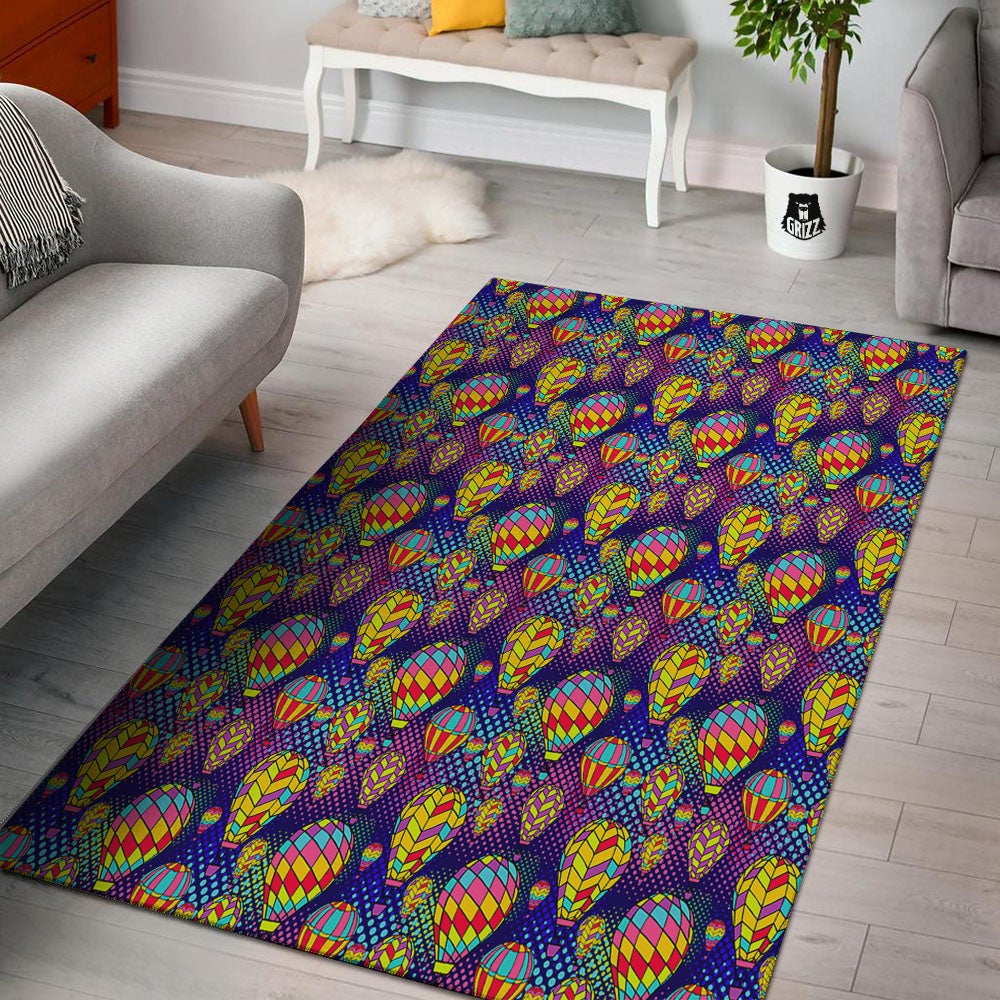 Balloon Air Retro Print Pattern Floor Mat-grizzshop