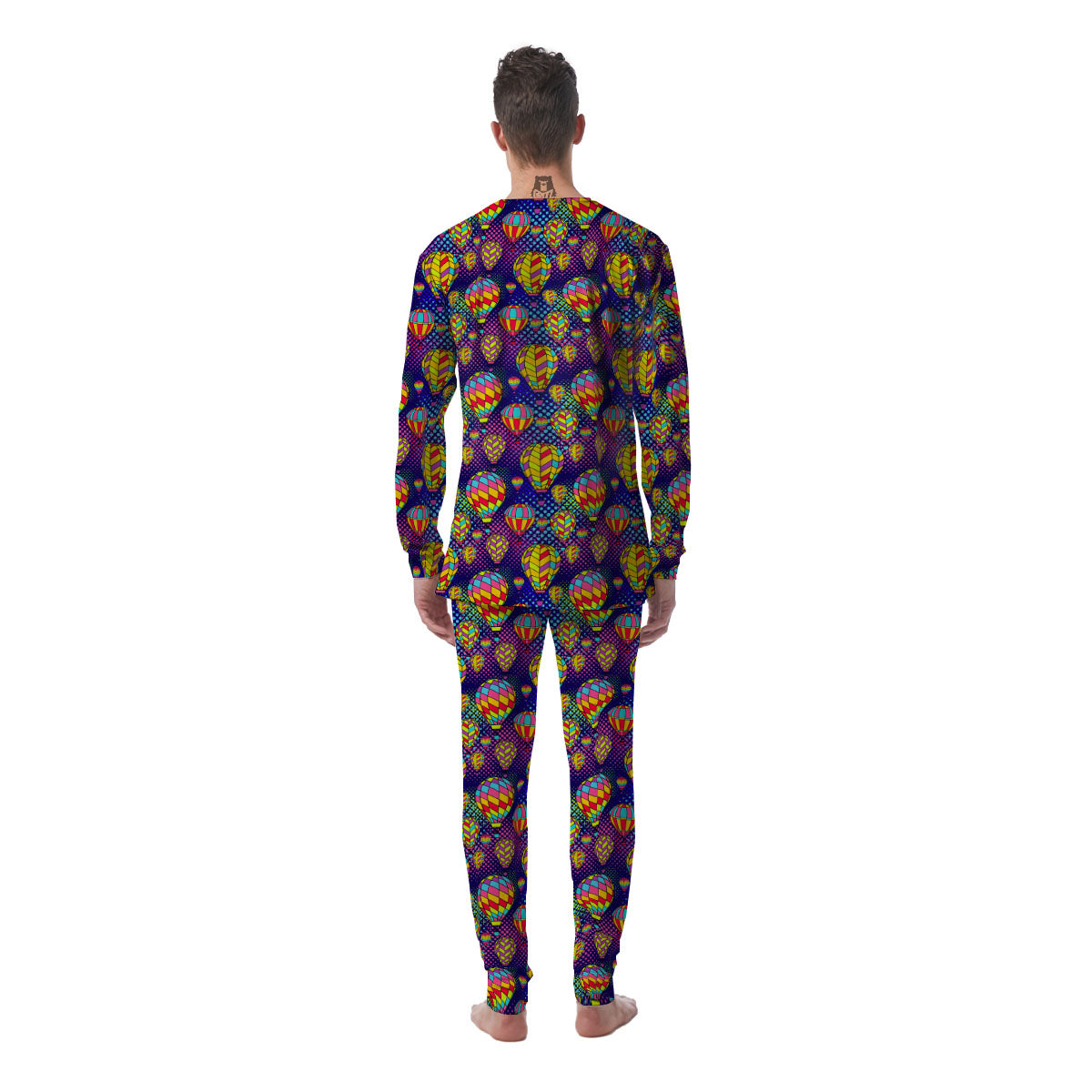 Balloon Air Retro Print Pattern Men's Pajamas-grizzshop