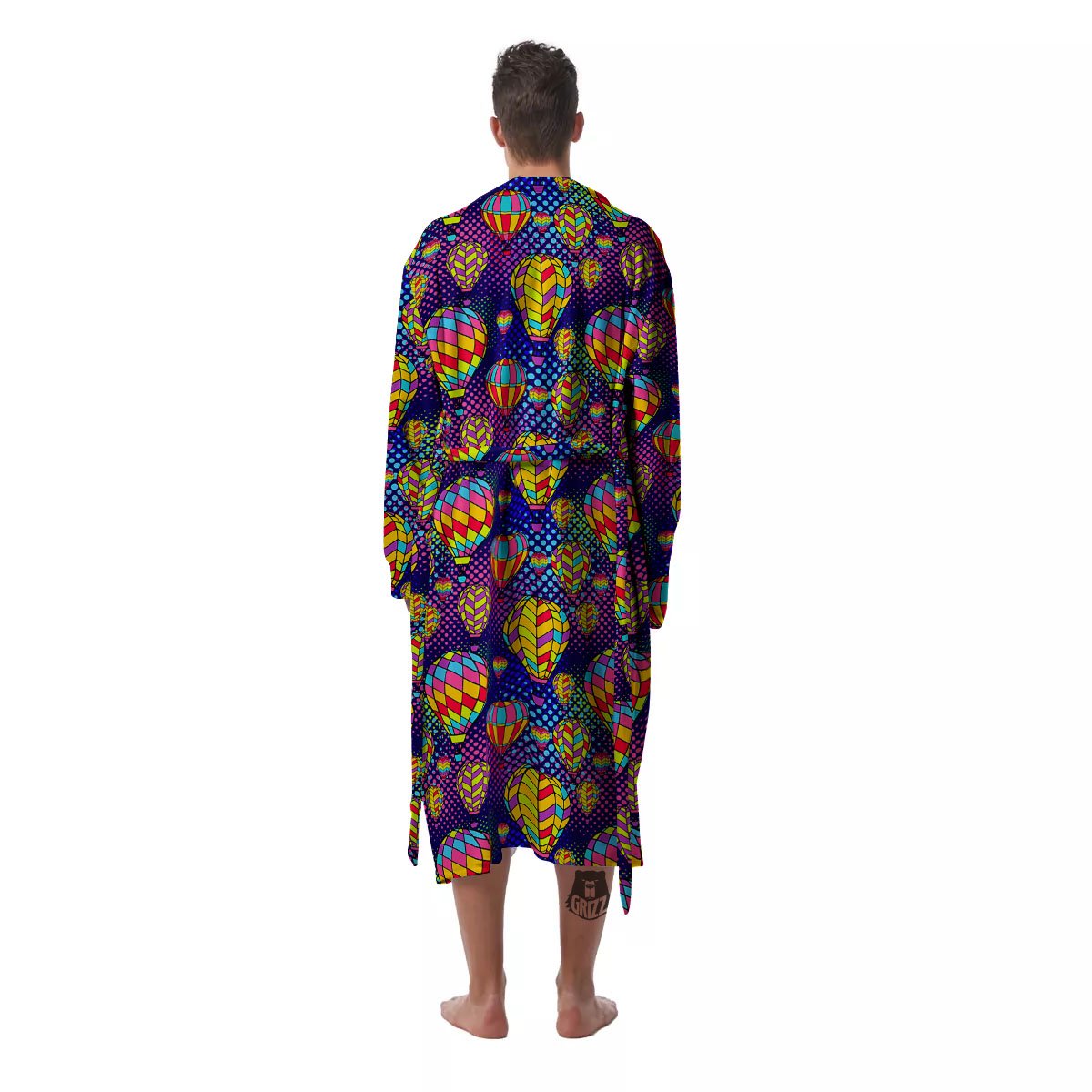 Balloon Air Retro Print Pattern Men's Robe-grizzshop