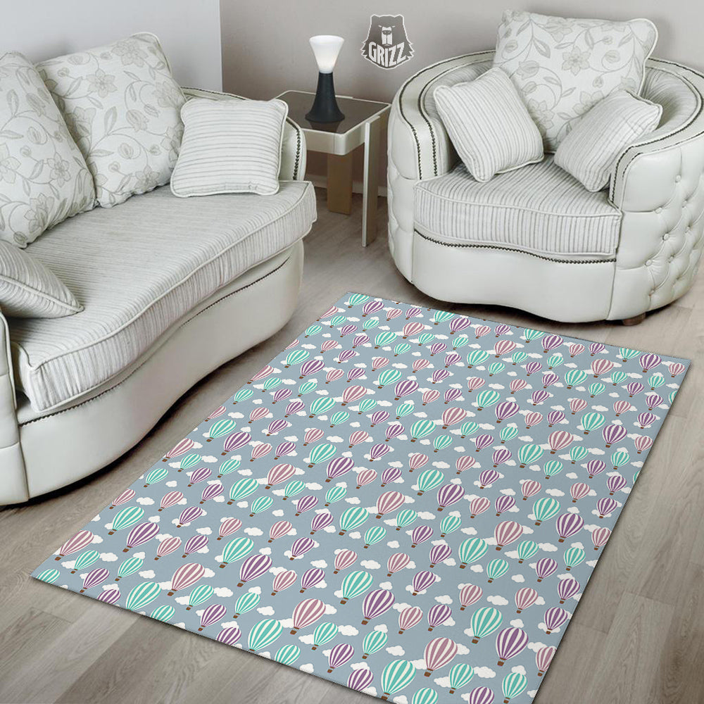 Balloon Cartoon Print Pattern Floor Mat-grizzshop