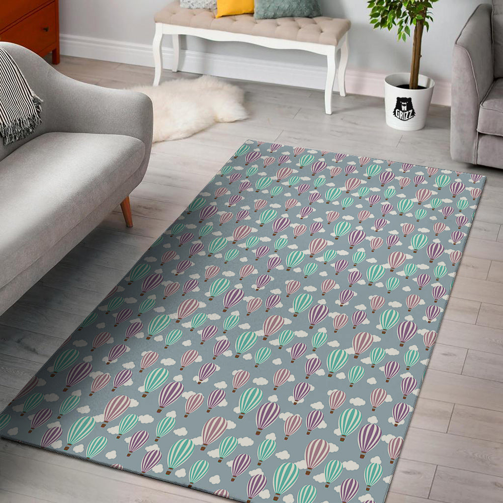 Balloon Cartoon Print Pattern Floor Mat-grizzshop