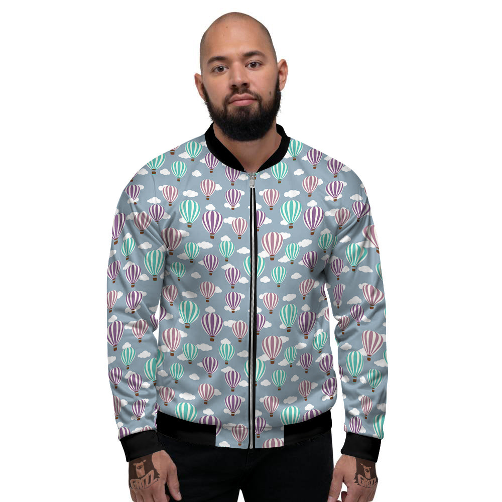 Balloon Cartoon Print Pattern Men's Bomber Jacket-grizzshop