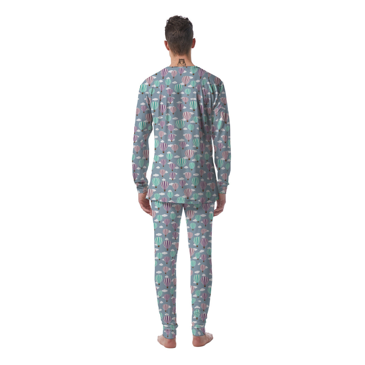 Balloon Cartoon Print Pattern Men's Pajamas-grizzshop