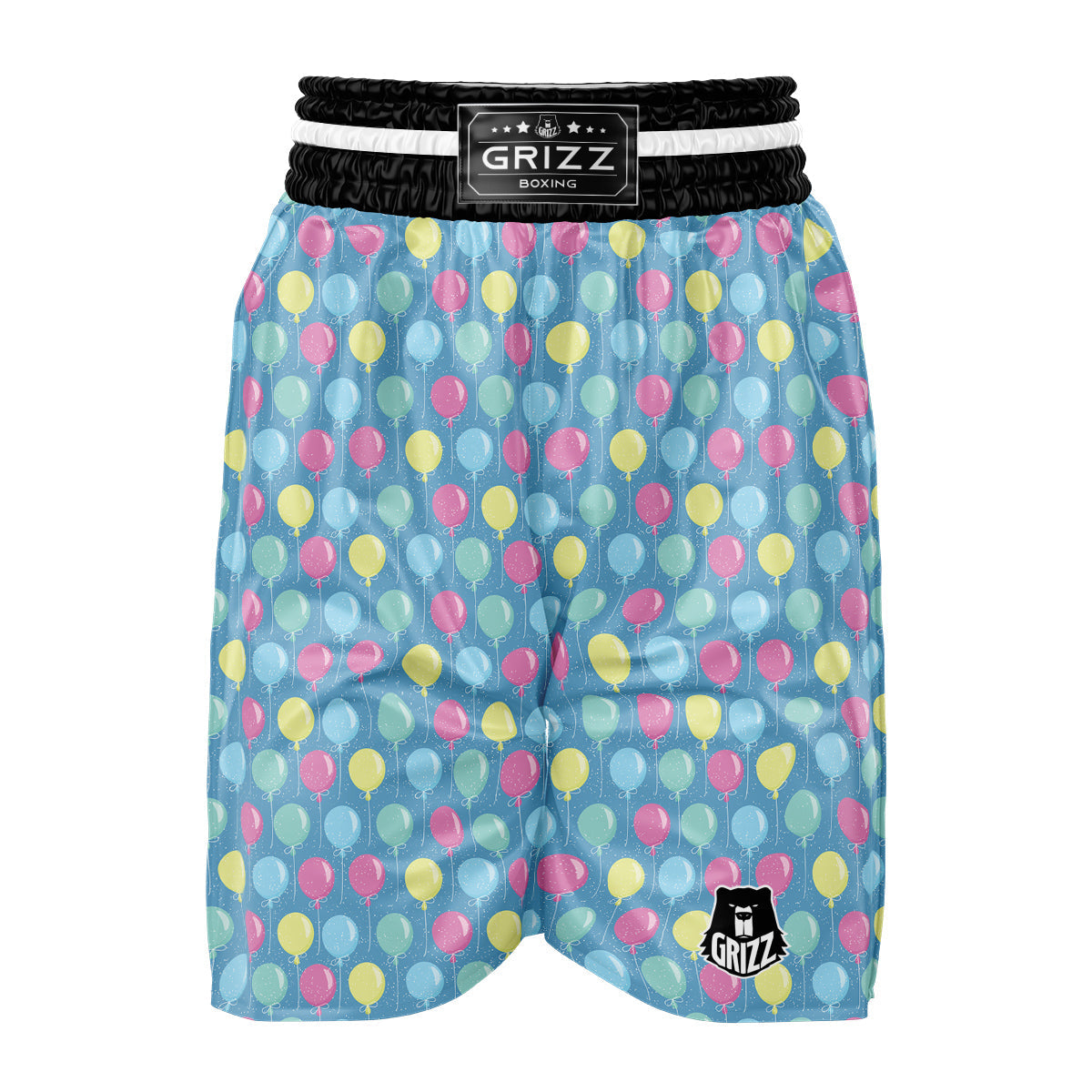 Balloon Colorful Print Pattern Boxing Shorts-grizzshop