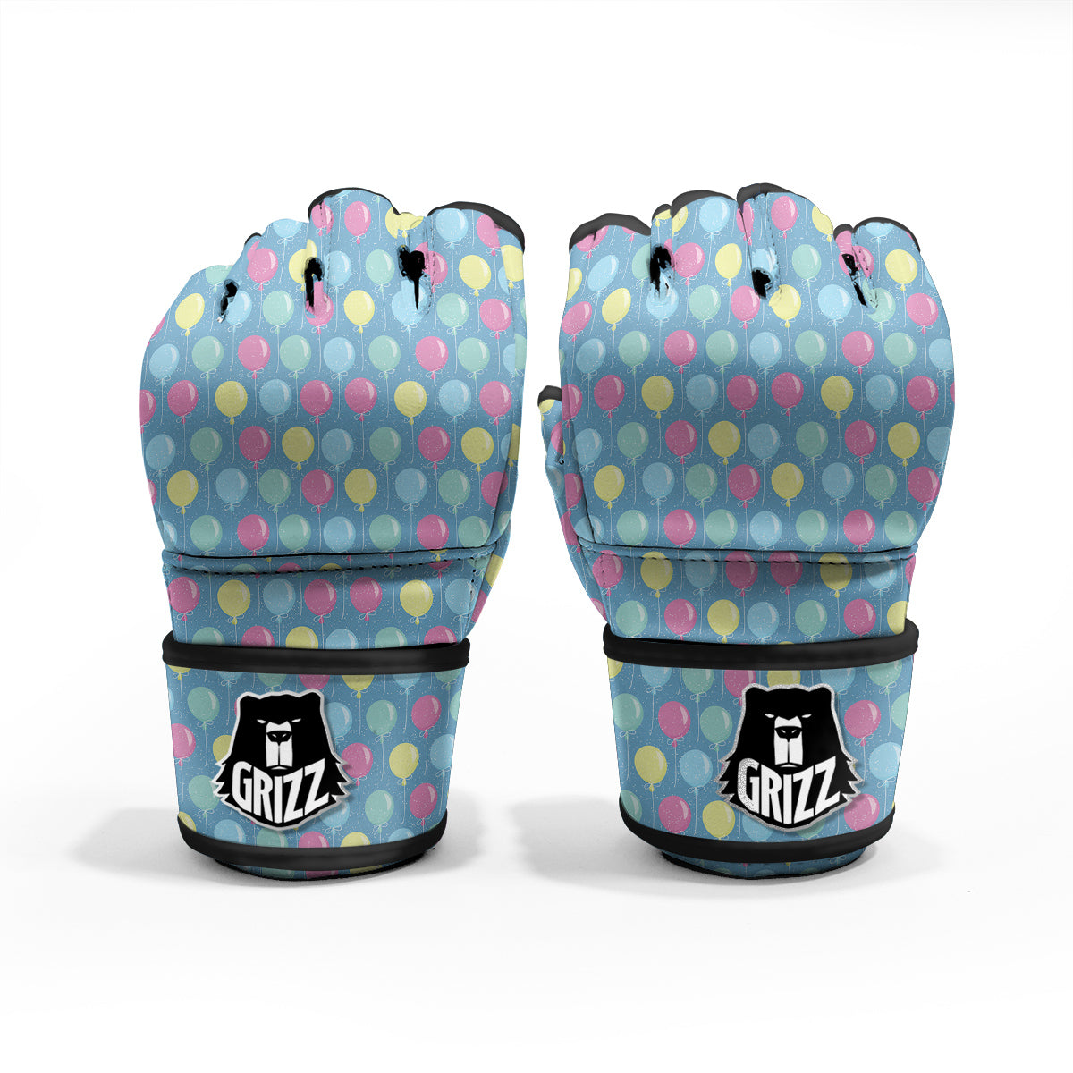 Balloon Colorful Print Pattern MMA Gloves-grizzshop