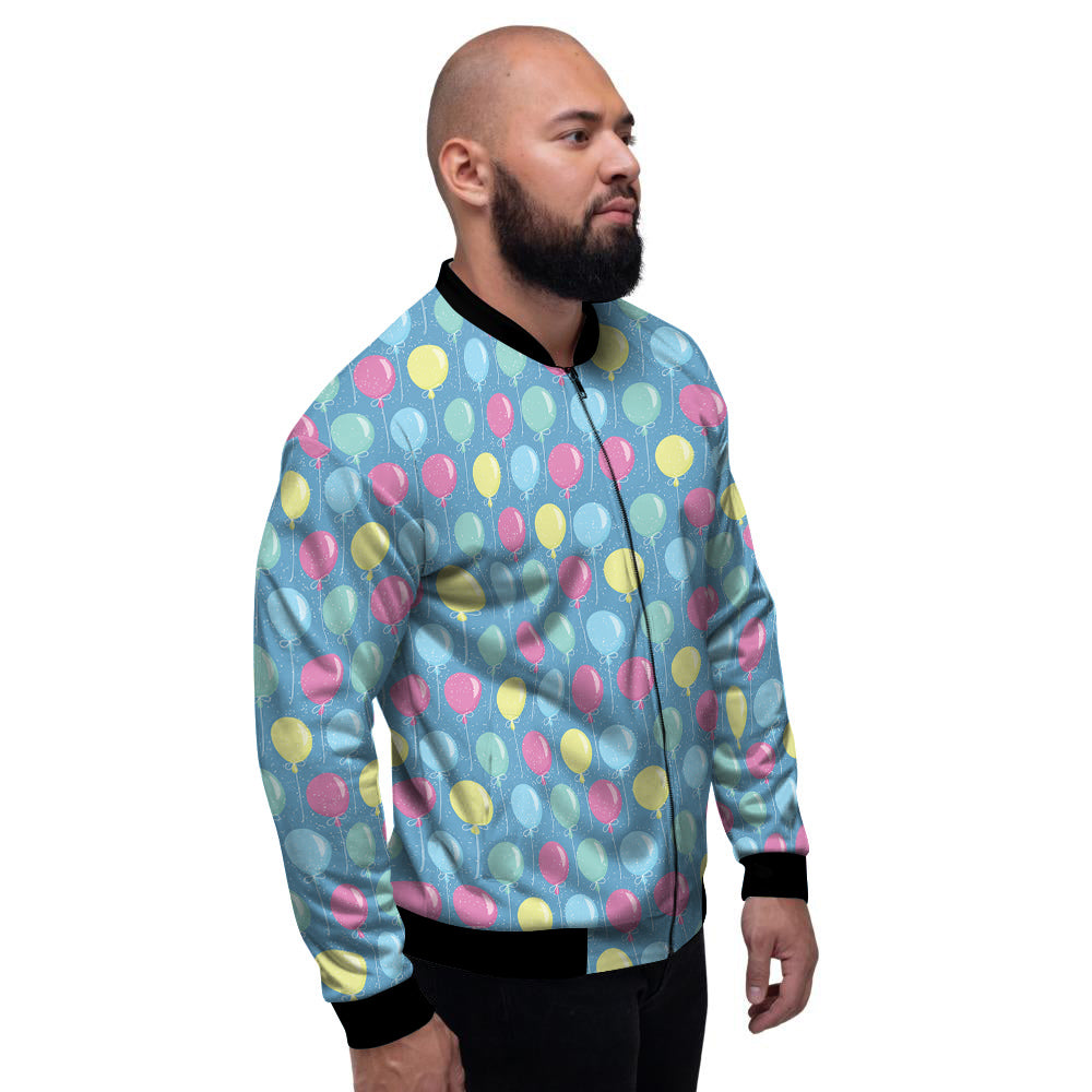 Balloon Colorful Print Pattern Men's Bomber Jacket-grizzshop