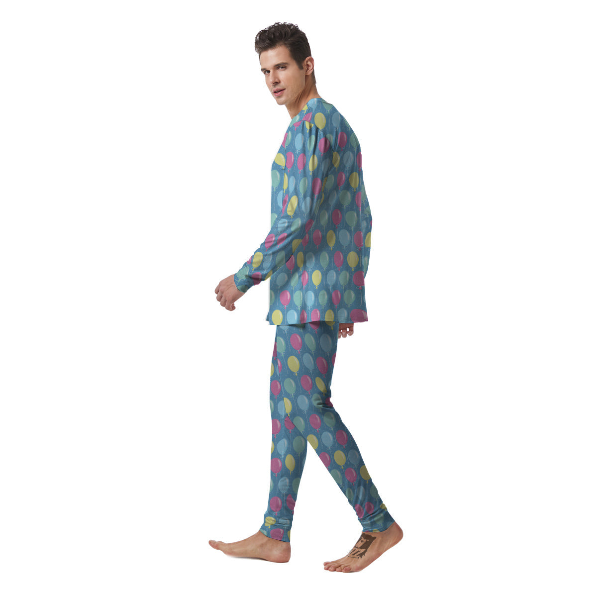Balloon Colorful Print Pattern Men's Pajamas-grizzshop