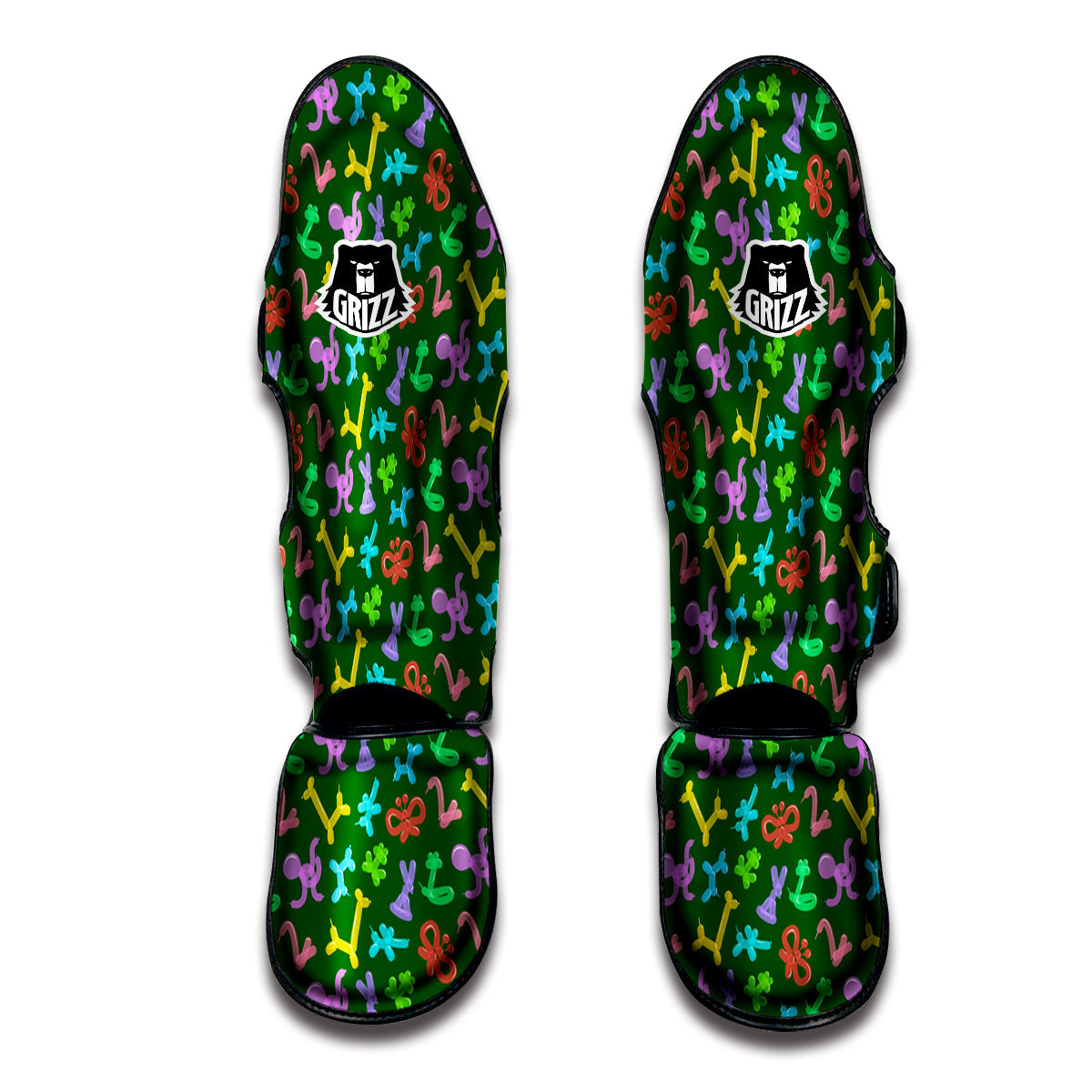 Balloon Modelling Print Pattern Muay Thai Shin Guards-grizzshop