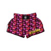 Balloon Red Heart Print Pattern Muay Thai Boxing Shorts-grizzshop