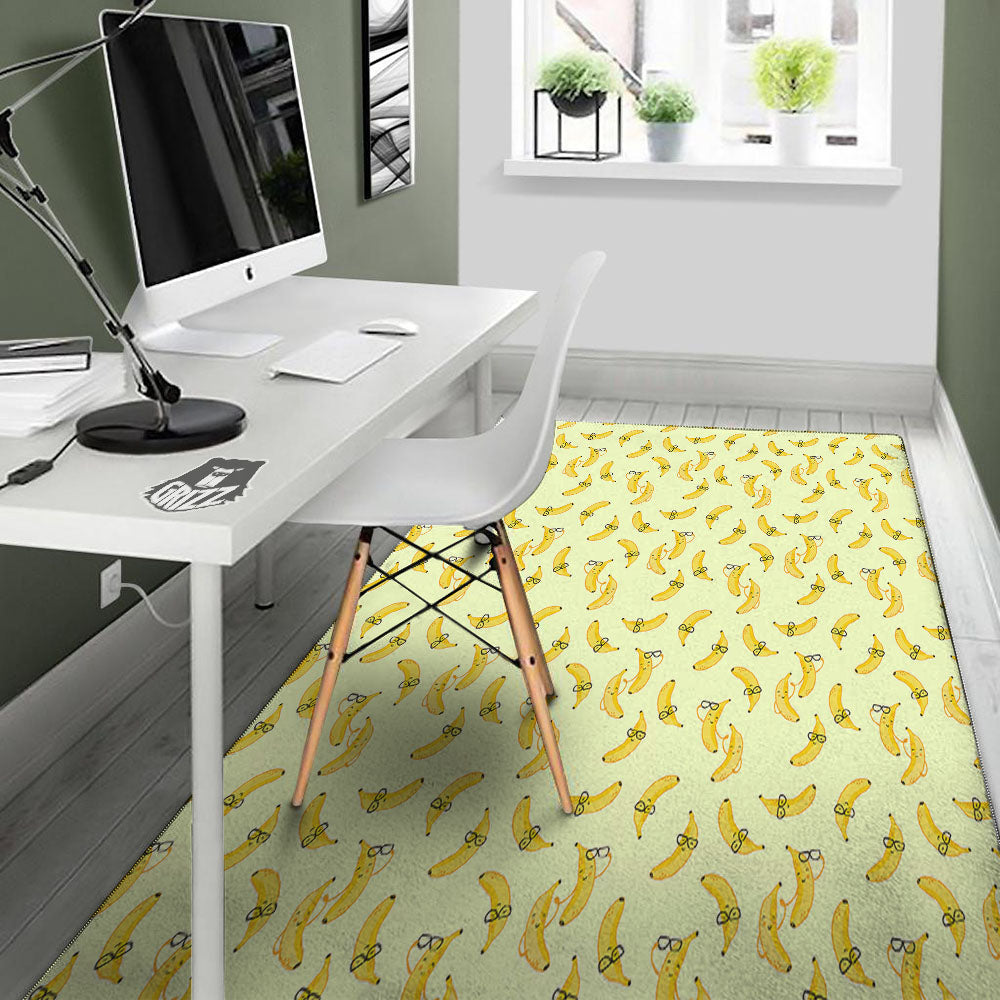 Banana Cute Print Pattern Floor Mat-grizzshop