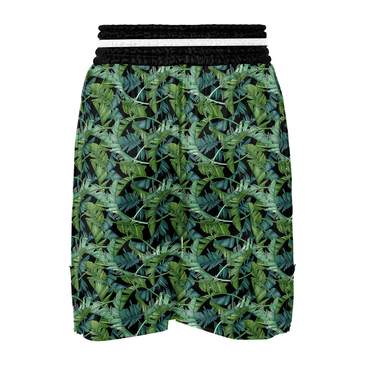 Banana Leaf Print Pattern Boxing Shorts-grizzshop