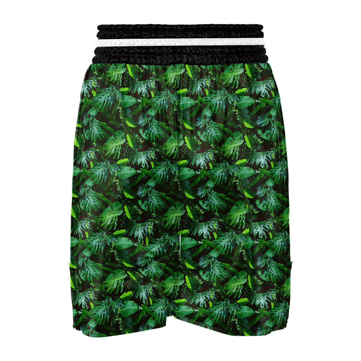 Banana Palm Leaf Green Tropical Print Boxing Shorts-grizzshop