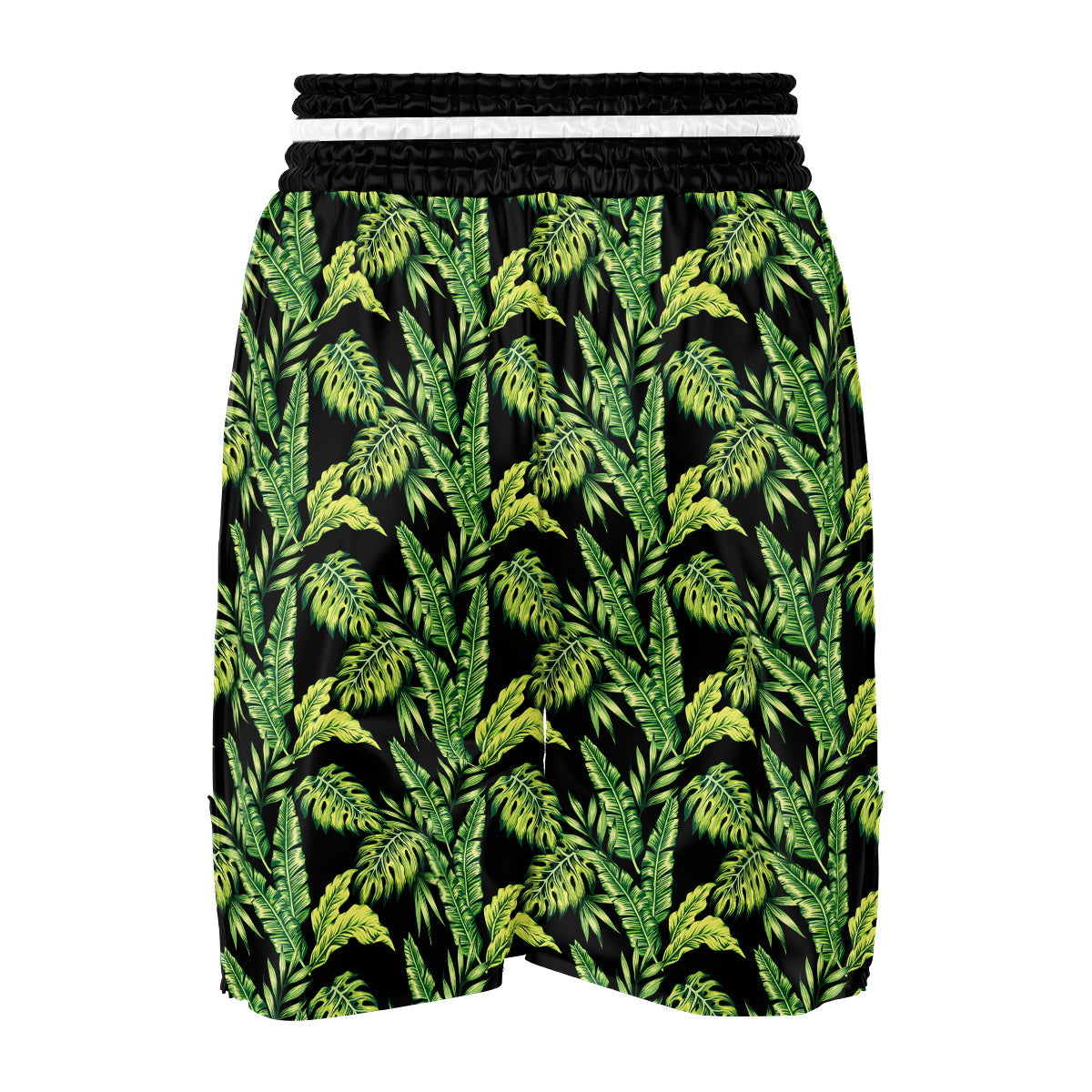 Banana Palm Leaf Print Pattern Boxing Shorts-grizzshop