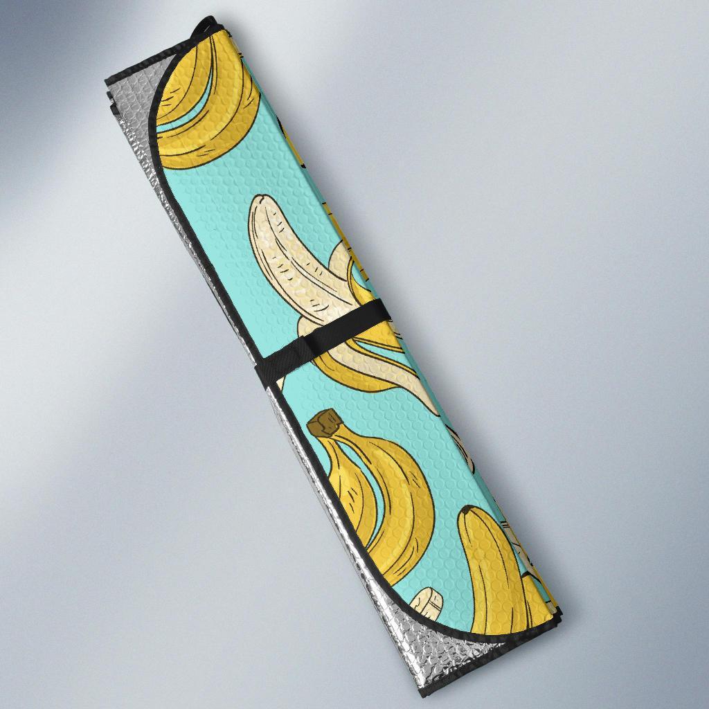 Banana Pattern Print Car Sun Shade-grizzshop