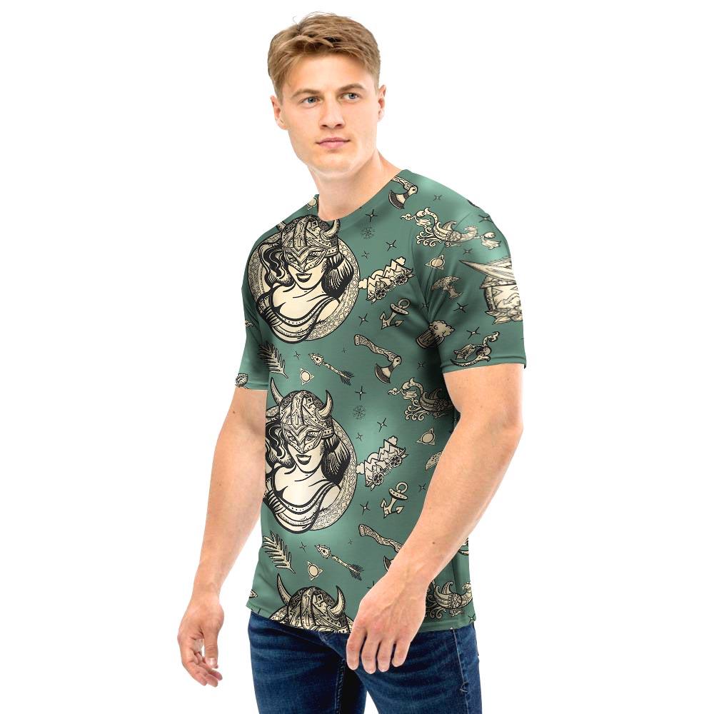 Barbarian Warrior Viking Norse Men T Shirt-grizzshop