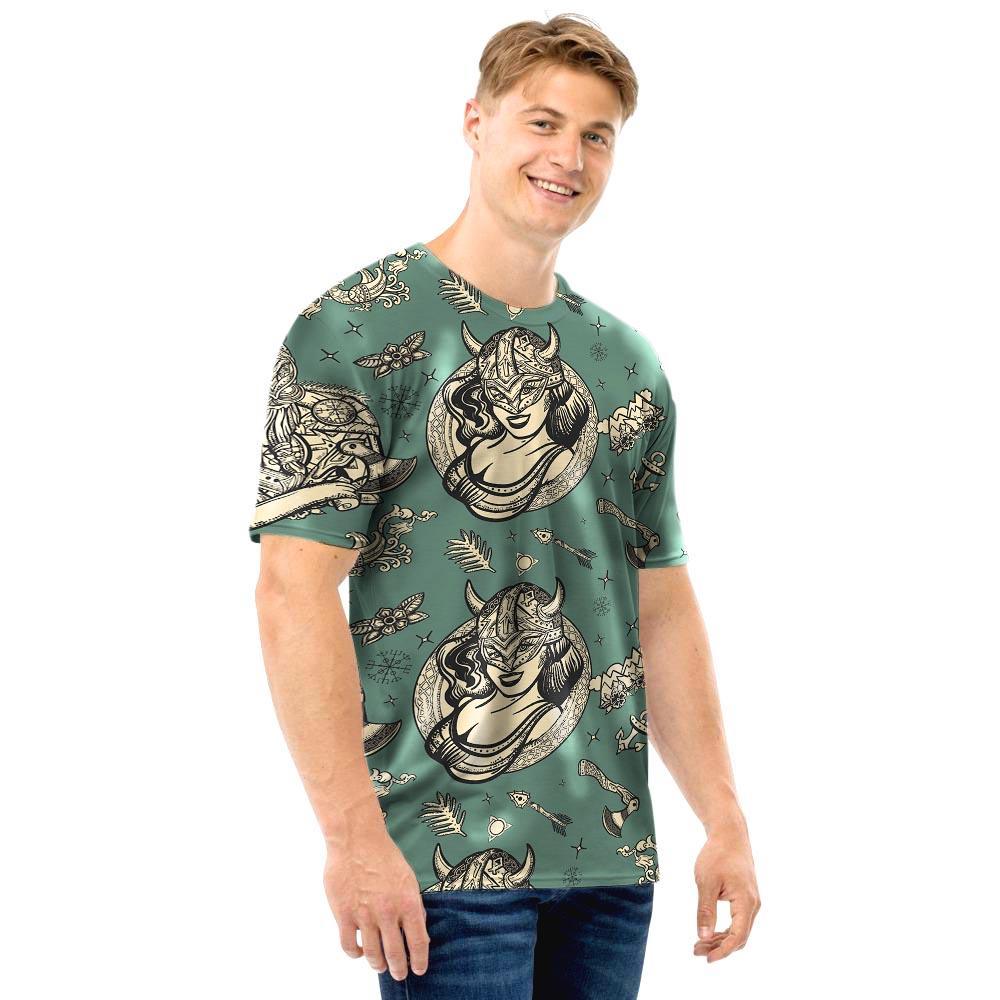 Barbarian Warrior Viking Norse Men T Shirt-grizzshop