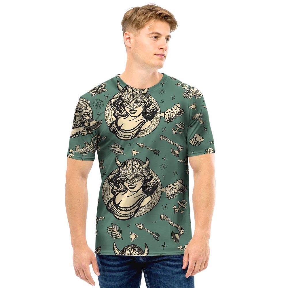 Barbarian Warrior Viking Norse Men T Shirt-grizzshop