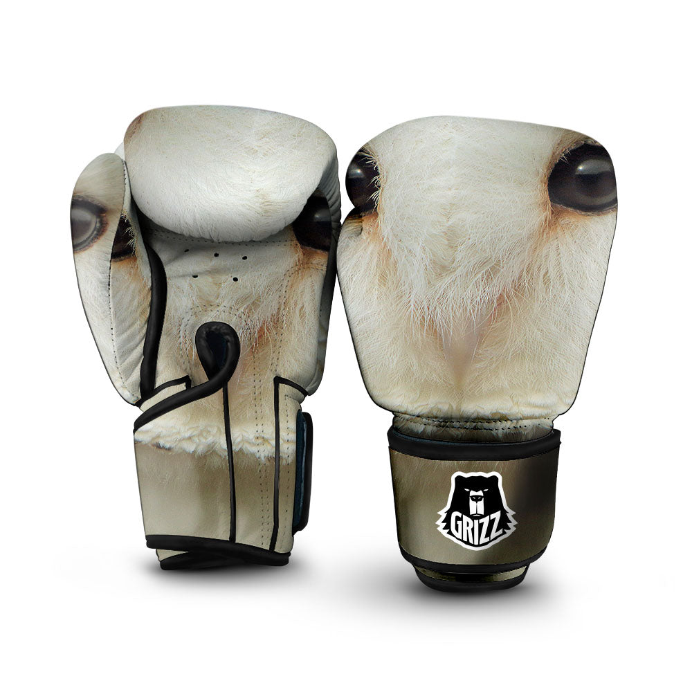 Barn Owl Print Boxing Gloves-grizzshop