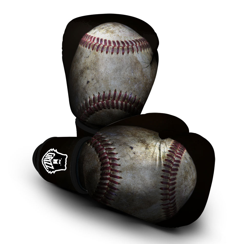 Baseballs Grunge Print Boxing Gloves-grizzshop