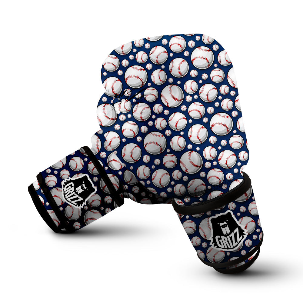 Baseballs Print Pattern Boxing Gloves-grizzshop