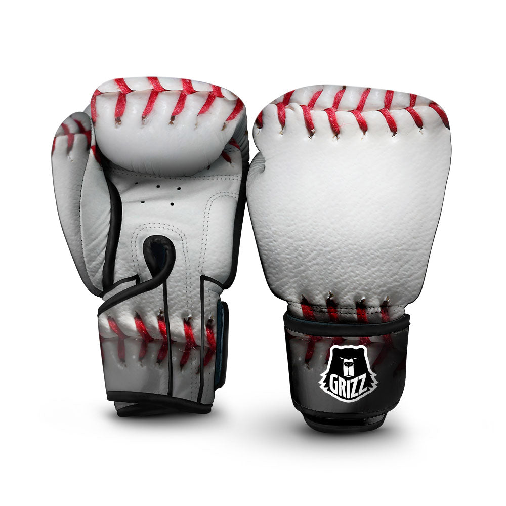 Baseballs Texture Print Boxing Gloves-grizzshop