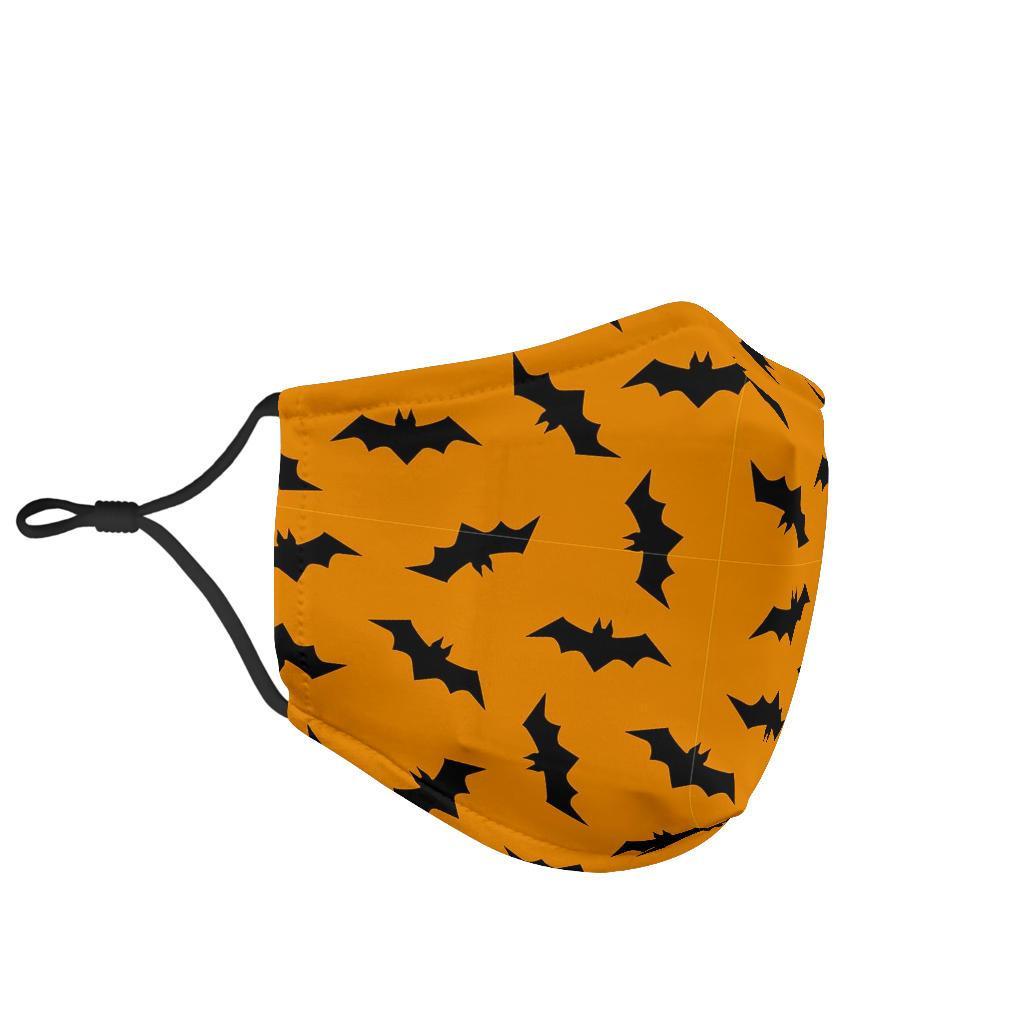 Bat Halloween Pattern Print Face Mask-grizzshop