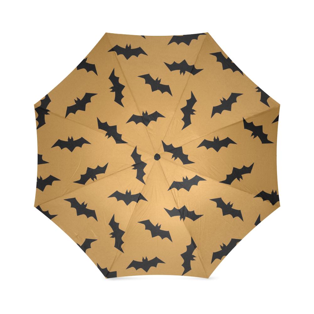 Bat Halloween Pattern Print Foldable Umbrella-grizzshop