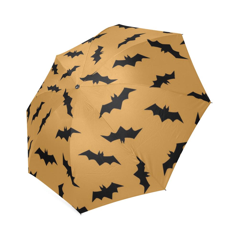Bat Halloween Pattern Print Foldable Umbrella-grizzshop