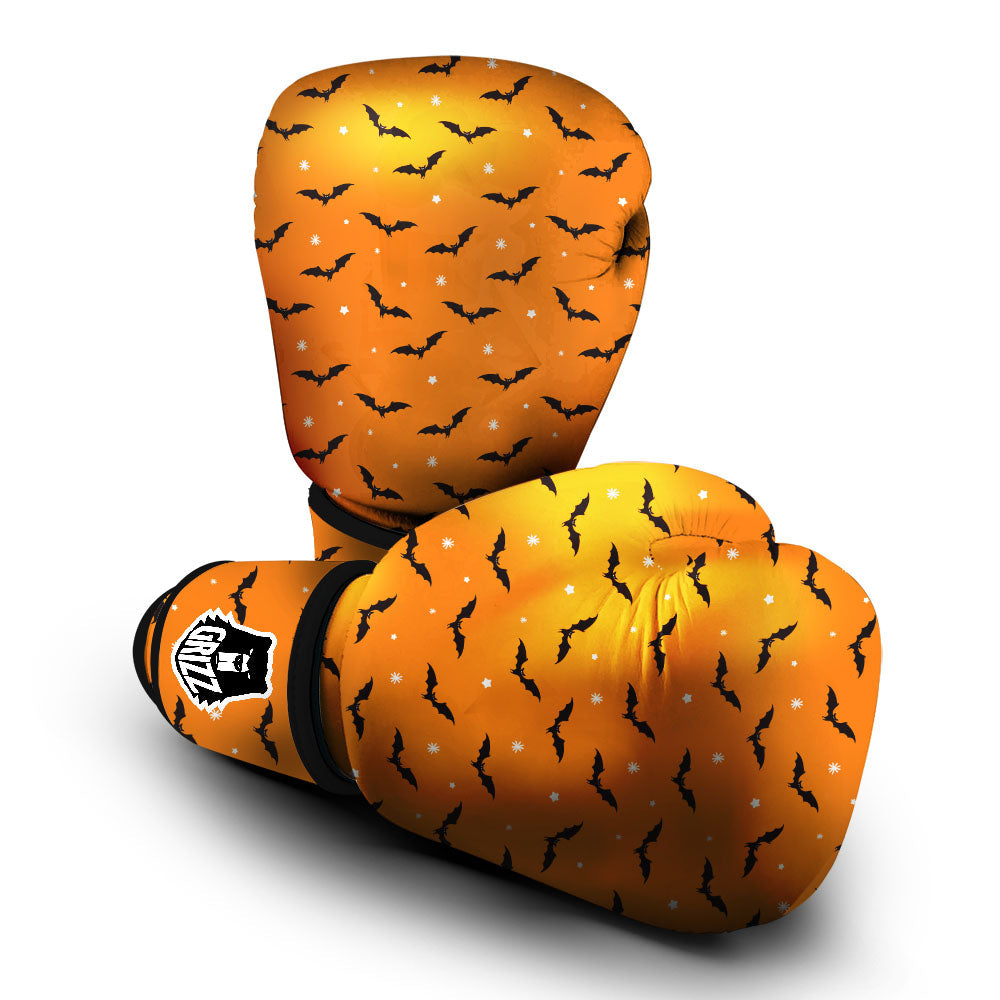 Bat Halloween Print Pattern Boxing Gloves-grizzshop