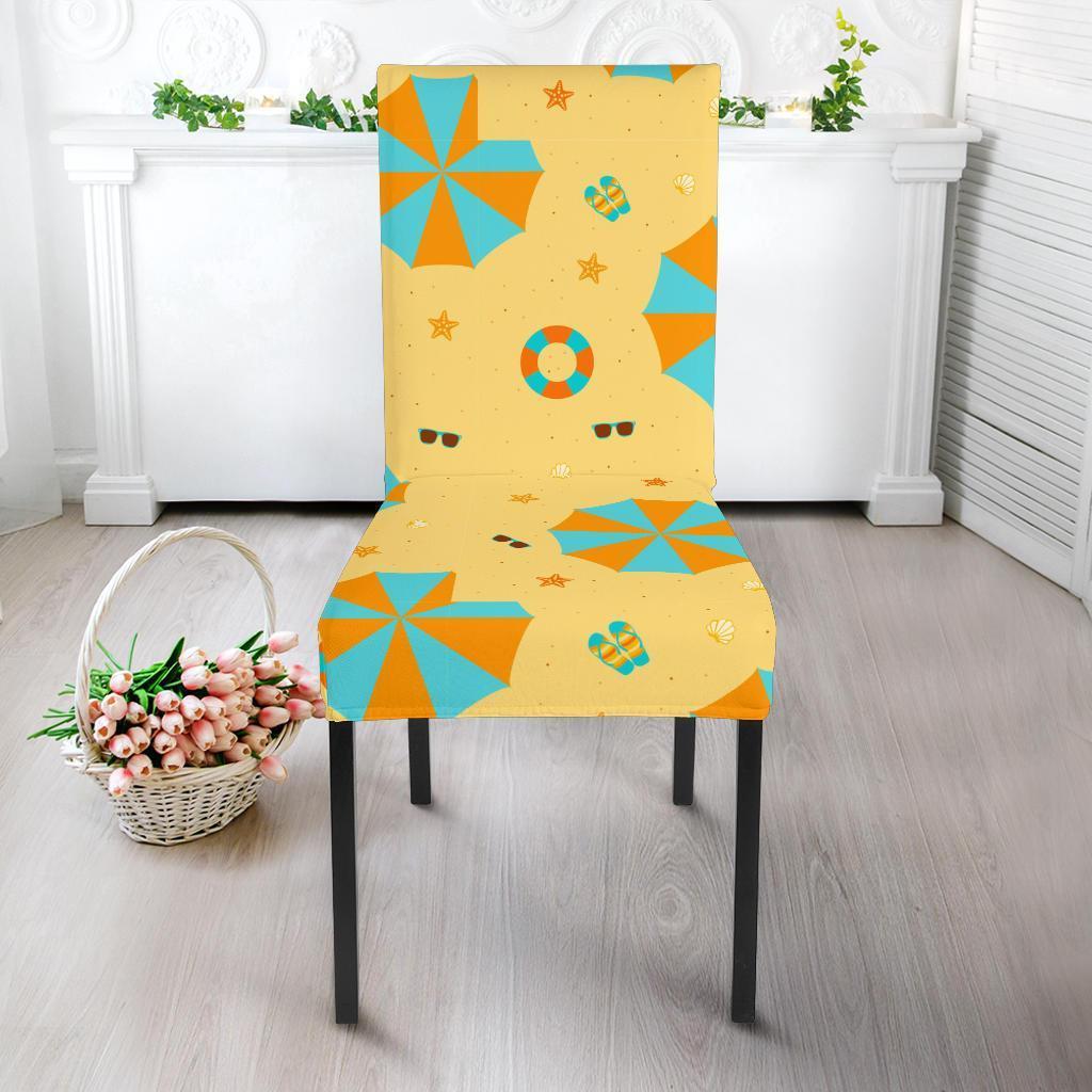 Beach Print Pattern Chair Cover-grizzshop