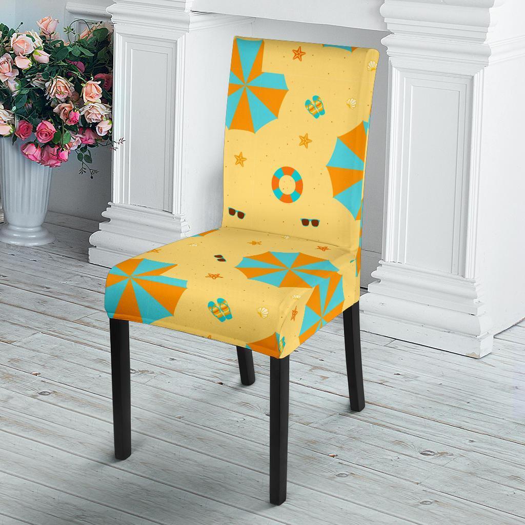 Beach Print Pattern Chair Cover-grizzshop