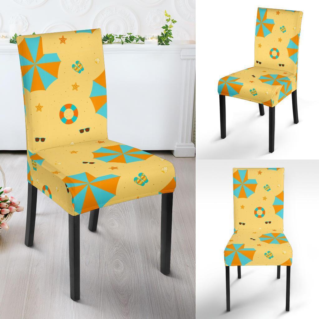 Beach Print Pattern Chair Cover-grizzshop