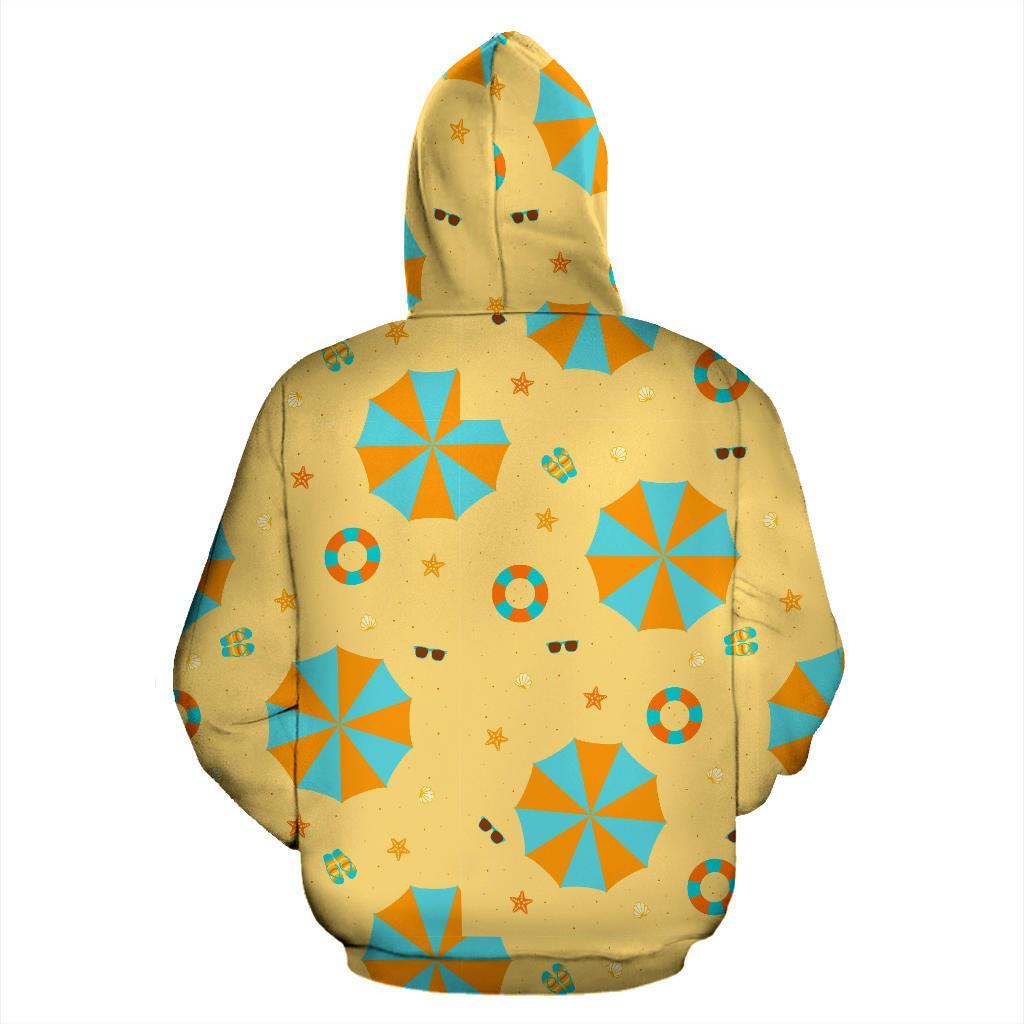 Beach Print Pattern Women Men Pullover Hoodie-grizzshop