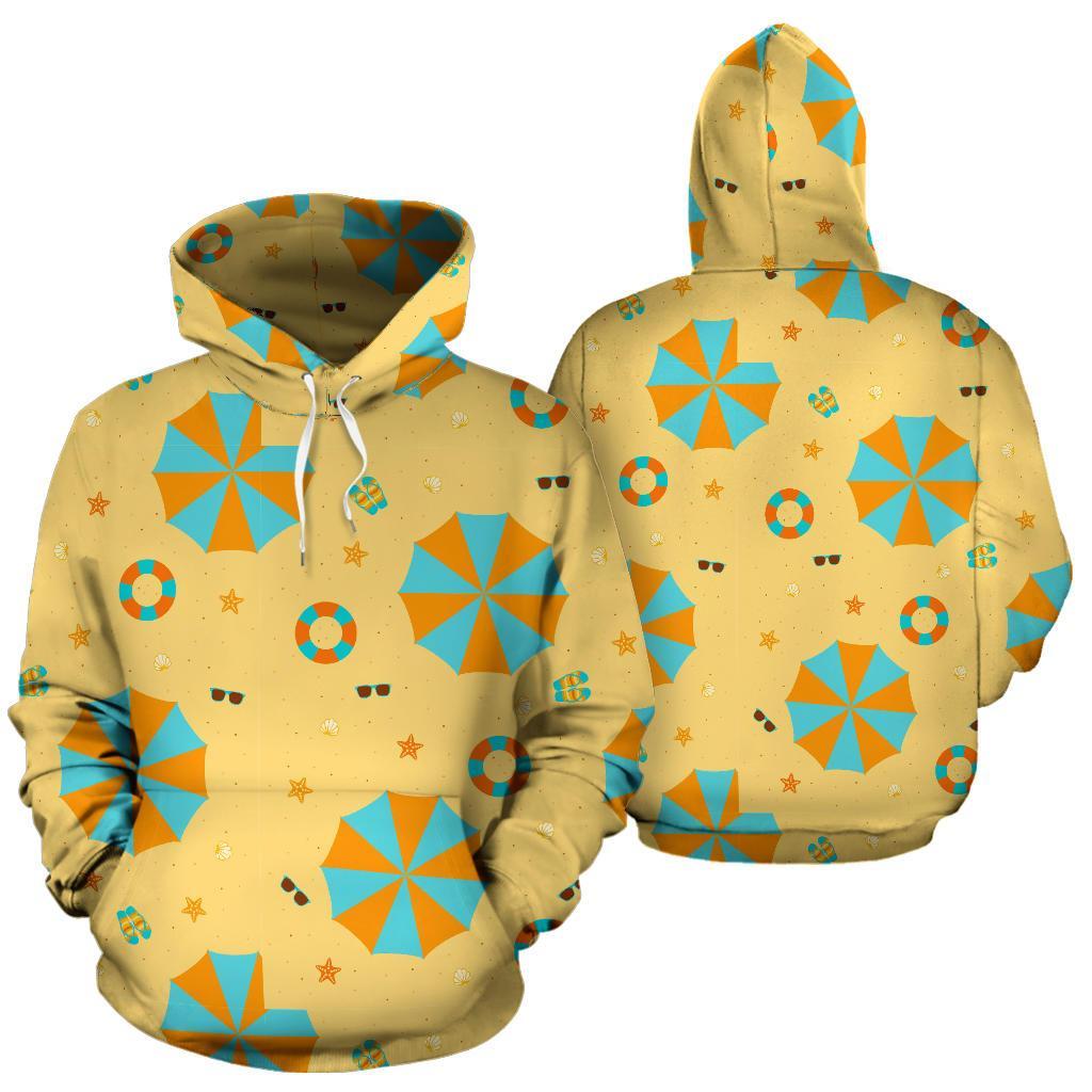 Beach Print Pattern Women Men Pullover Hoodie-grizzshop