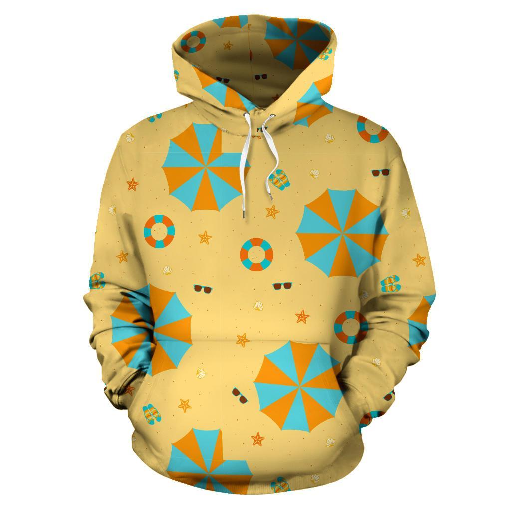 Beach Print Pattern Women Men Pullover Hoodie-grizzshop