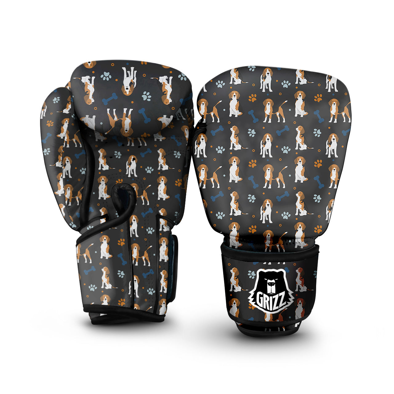 Beagle Cute Cartoon Print Pattern Boxing Gloves-grizzshop