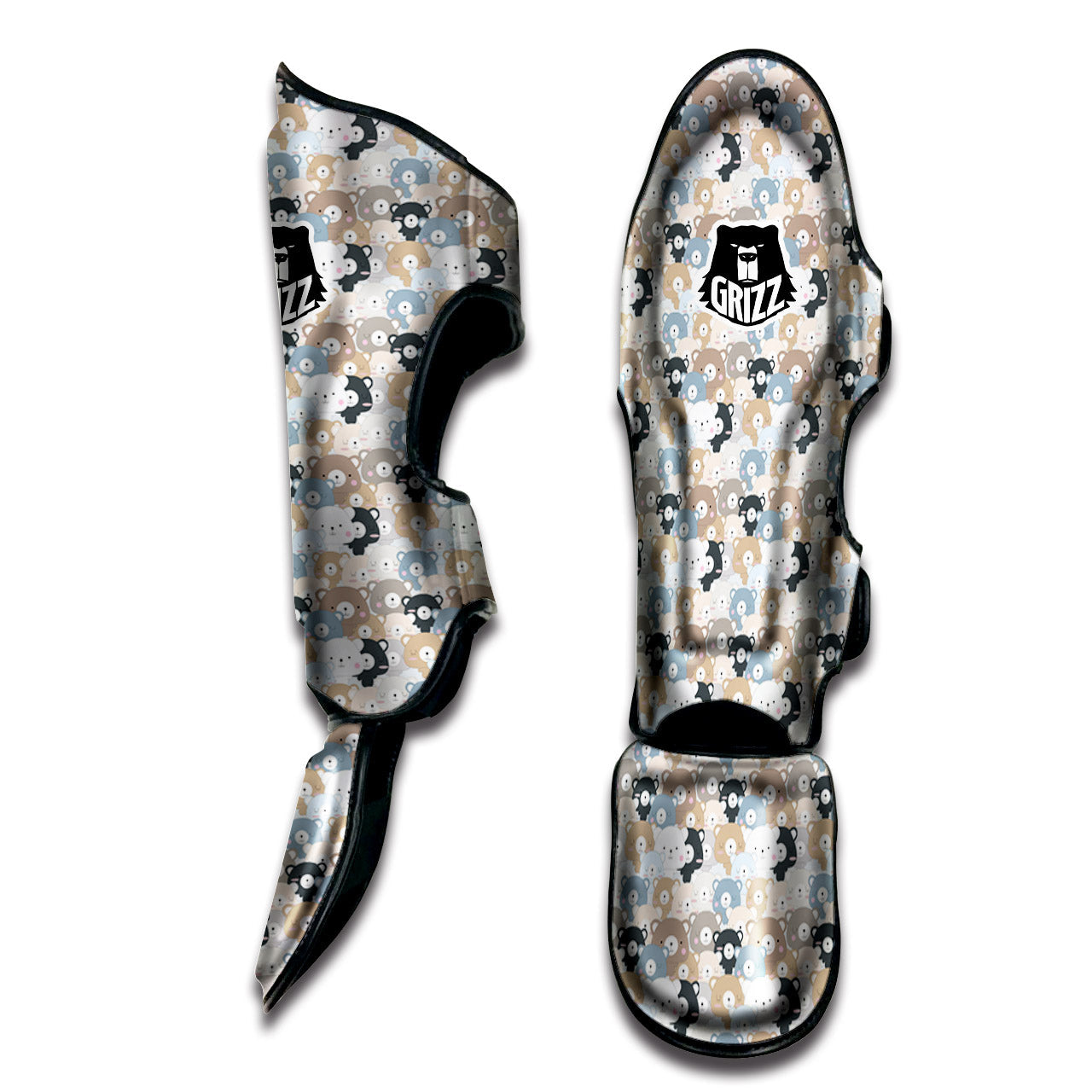 Bear Cute Print Pattern Muay Thai Shin Guards-grizzshop
