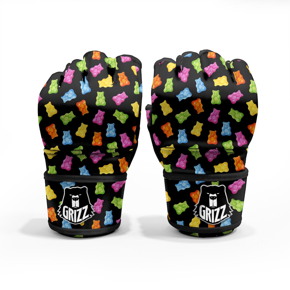 Bear Sweet Gummy Print Pattern MMA Gloves-grizzshop