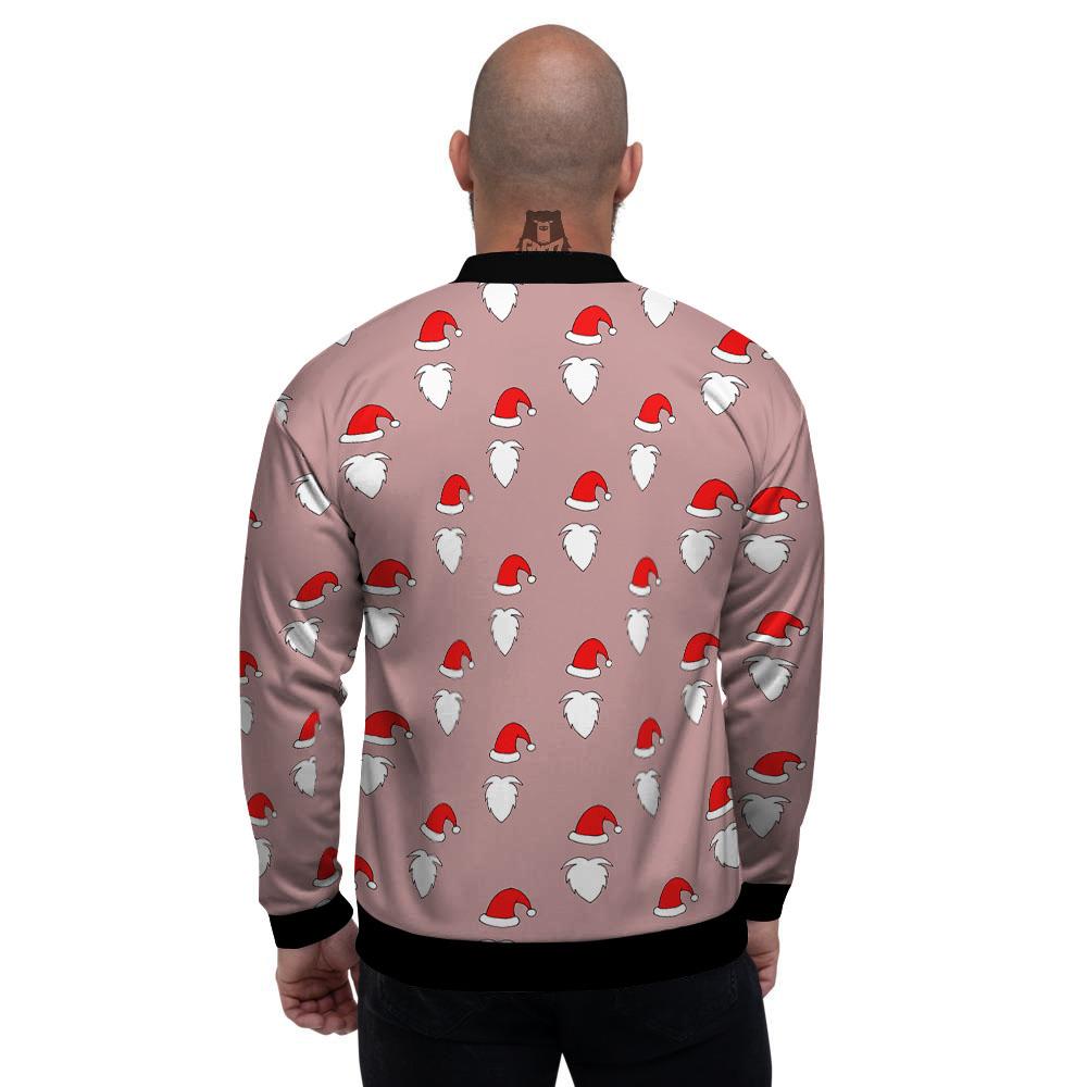Beard Santa Claus Print Pattern Men's Bomber Jacket-grizzshop