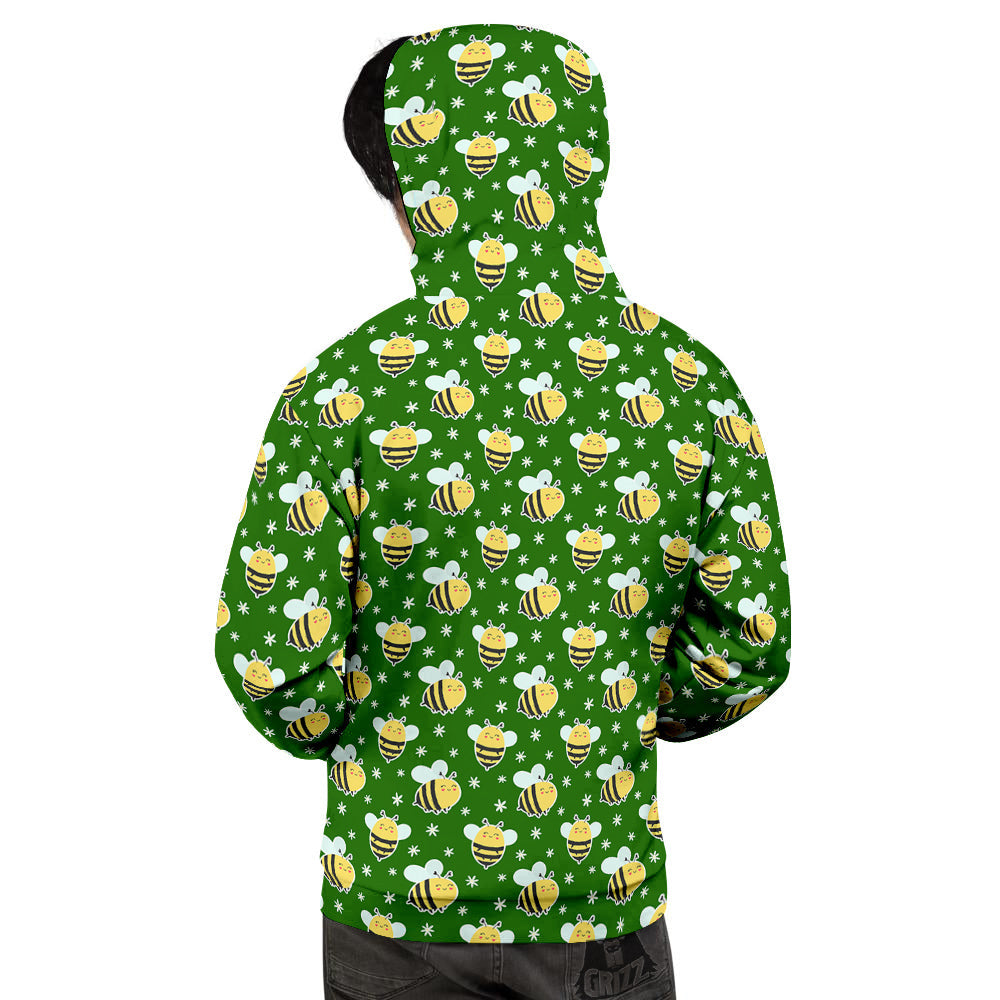 Bee Cute Honey Print Pattern Men's Hoodie-grizzshop