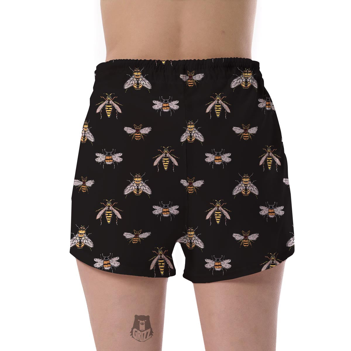 Bee Lovers Honey Gifts Pattern Print Women's Shorts-grizzshop