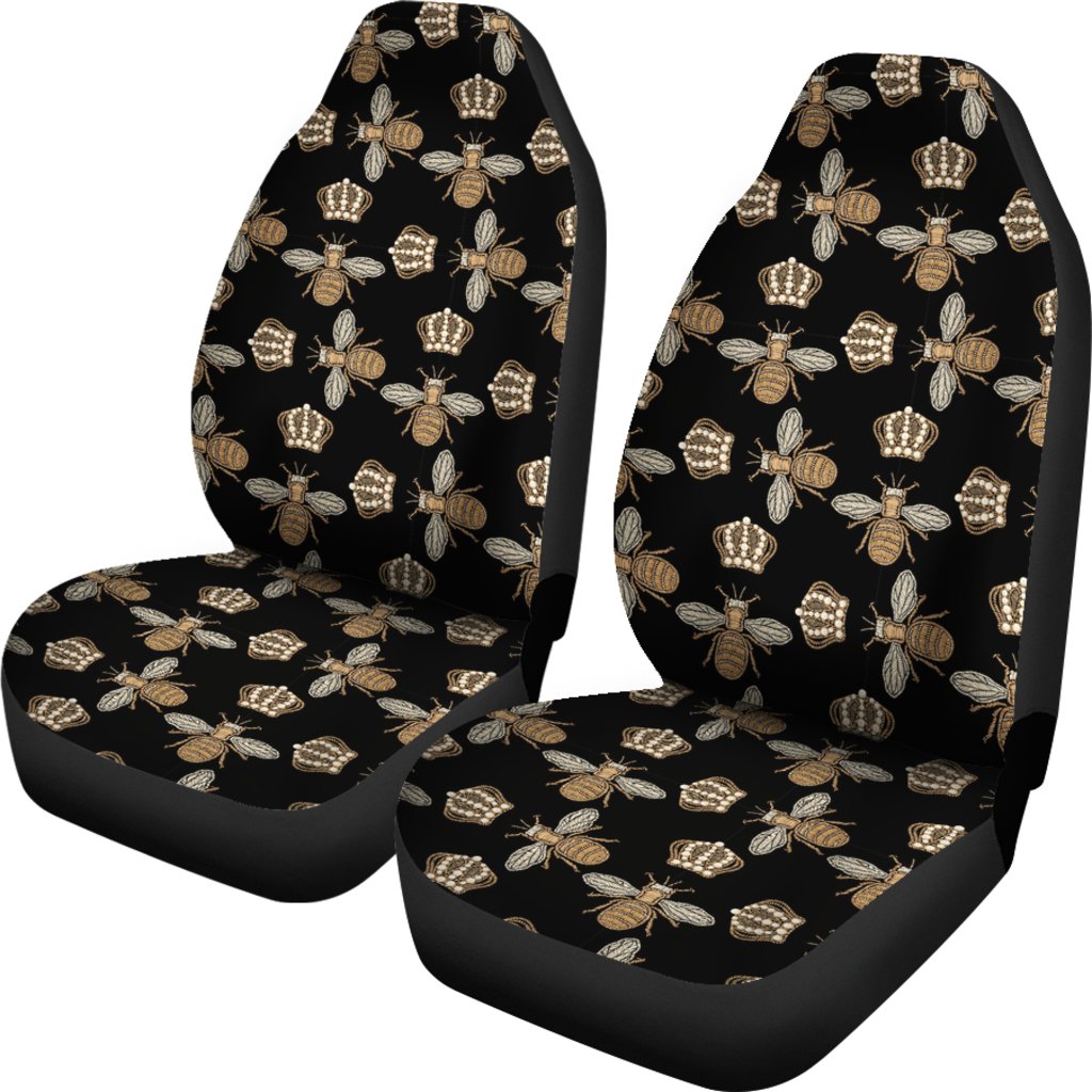 Bee Honey Gifts Pattern Print Universal Fit Car Seat Cover-grizzshop