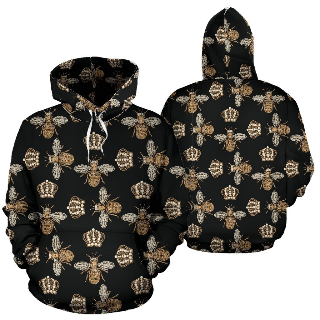 Bee Honey Gifts Pattern Print Women Men Pullover Hoodie-grizzshop