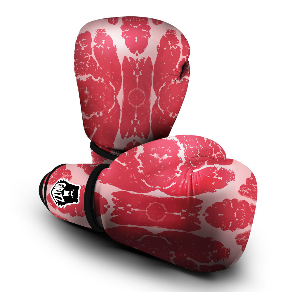 Beef Texture Print Pattern Boxing Gloves-grizzshop